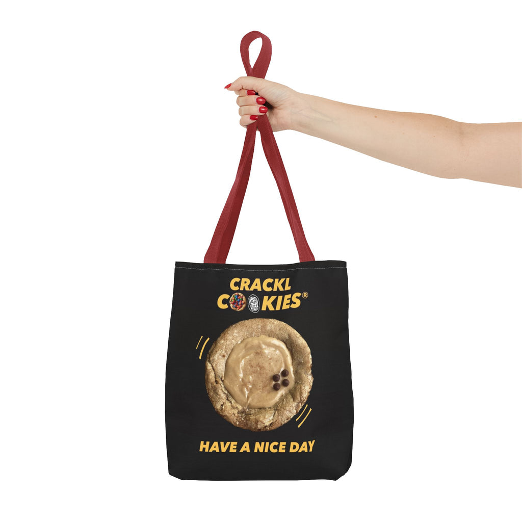 Crackl Cookies Tote Bag — 'Have A Nice Day' Cookie Logo Grocery & Everyday Tote