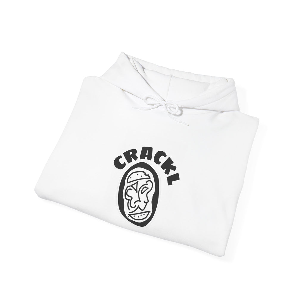 Crackl Face Graphic Hoodie – Retro Cartoon Logo Pullover