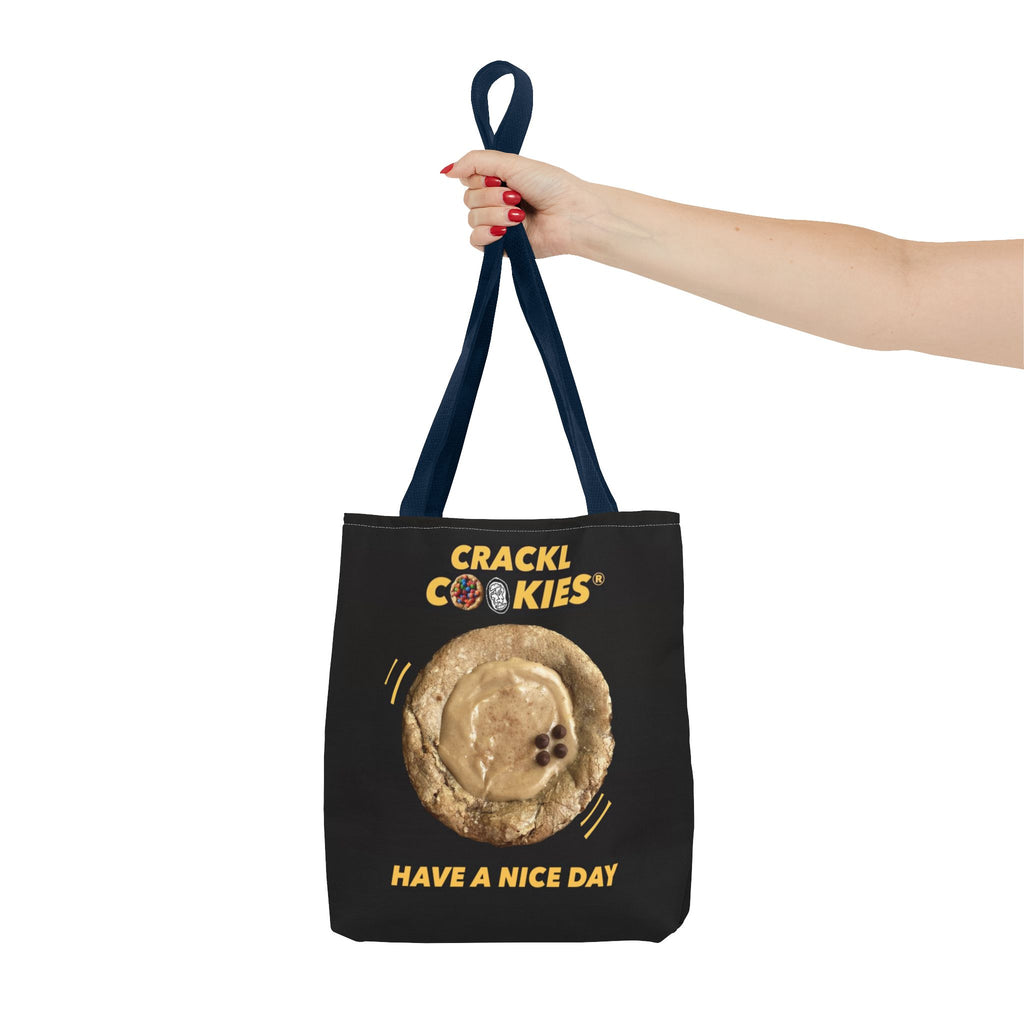 Crackl Cookies Tote Bag — 'Have A Nice Day' Cookie Logo Grocery & Everyday Tote