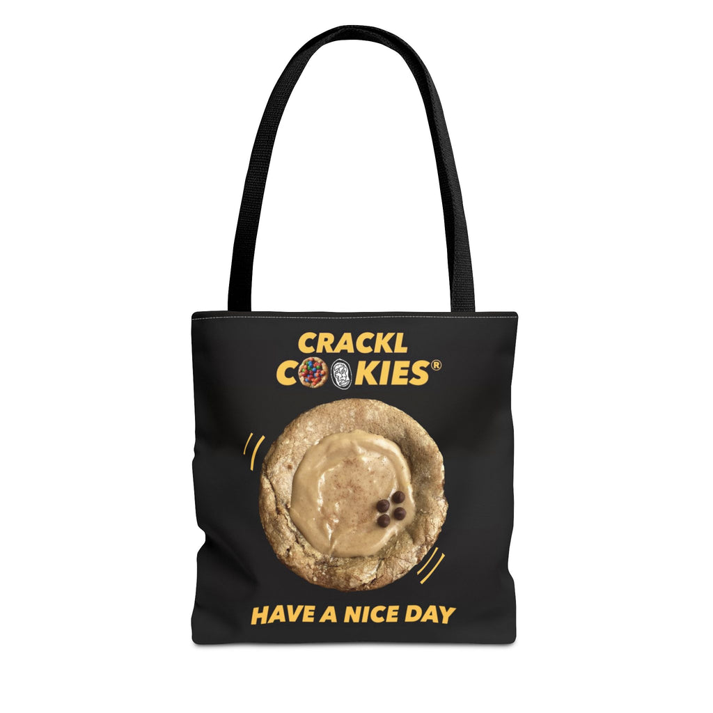 Crackl Cookies Tote Bag — 'Have A Nice Day' Cookie Logo Grocery & Everyday Tote